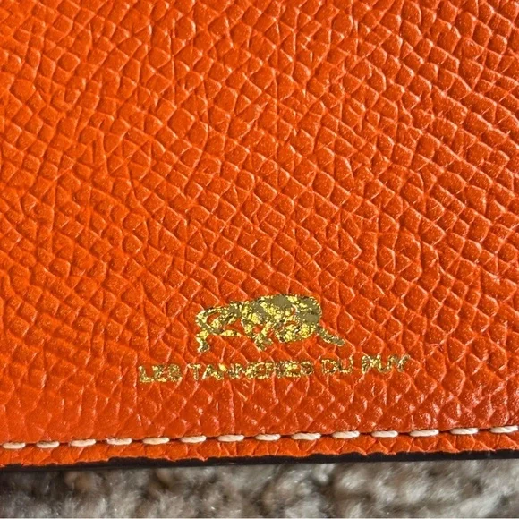 Les Tanneries du Puy Orange Leather Wallet - Picture 4 of 7